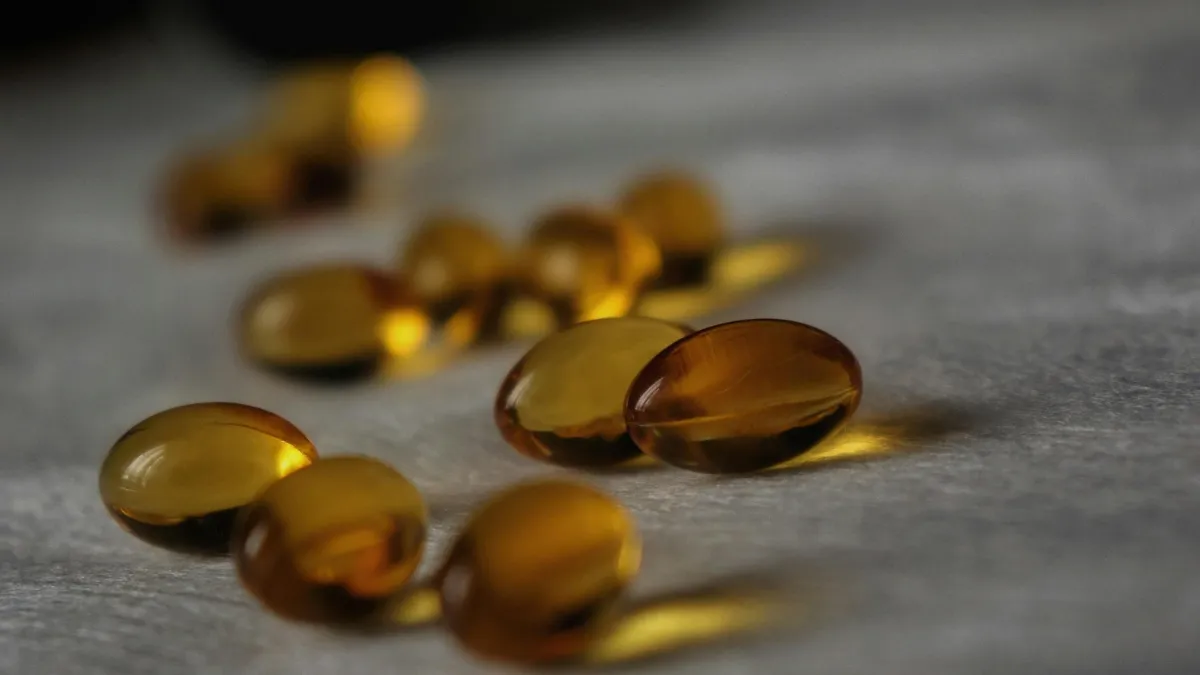 Fish oil capsules